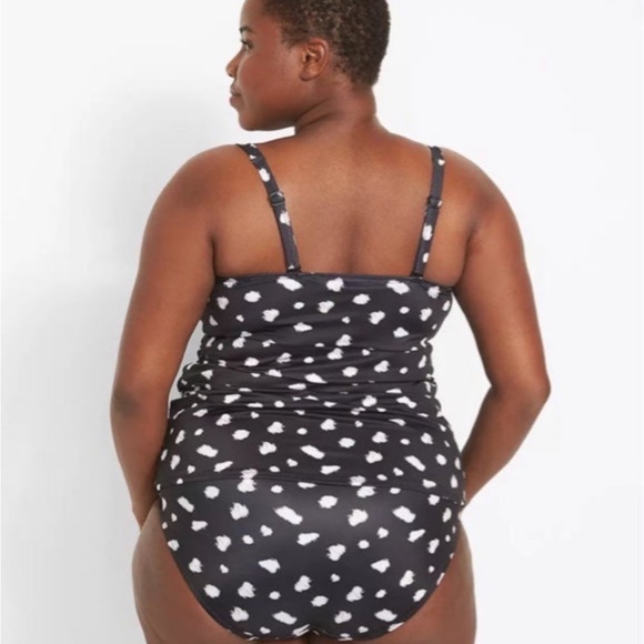 New Plus Swimsuit Tankini Set Lane Bryant Swim Cacique Animal Print 42C 20 - Picture 2 of 7